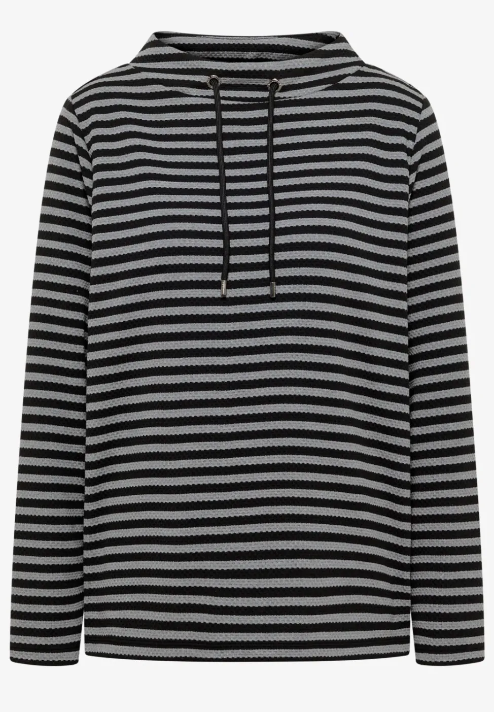 Gestreiftes Funnelneck Shirt