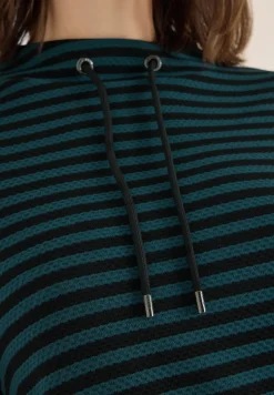 Gestreiftes Funnelneck Shirt