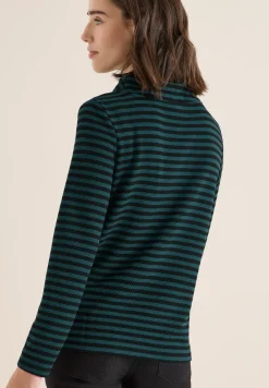 Gestreiftes Funnelneck Shirt