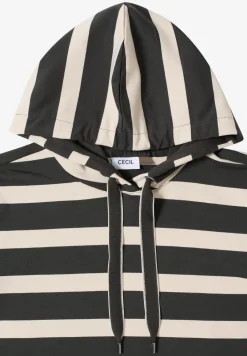 Gestreiftes Hoodie-Shirt