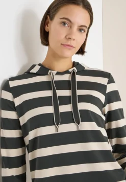 Gestreiftes Hoodie-Shirt