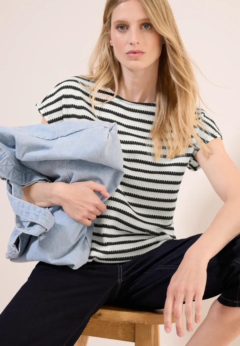 Gestreiftes Jacquard Shirt
