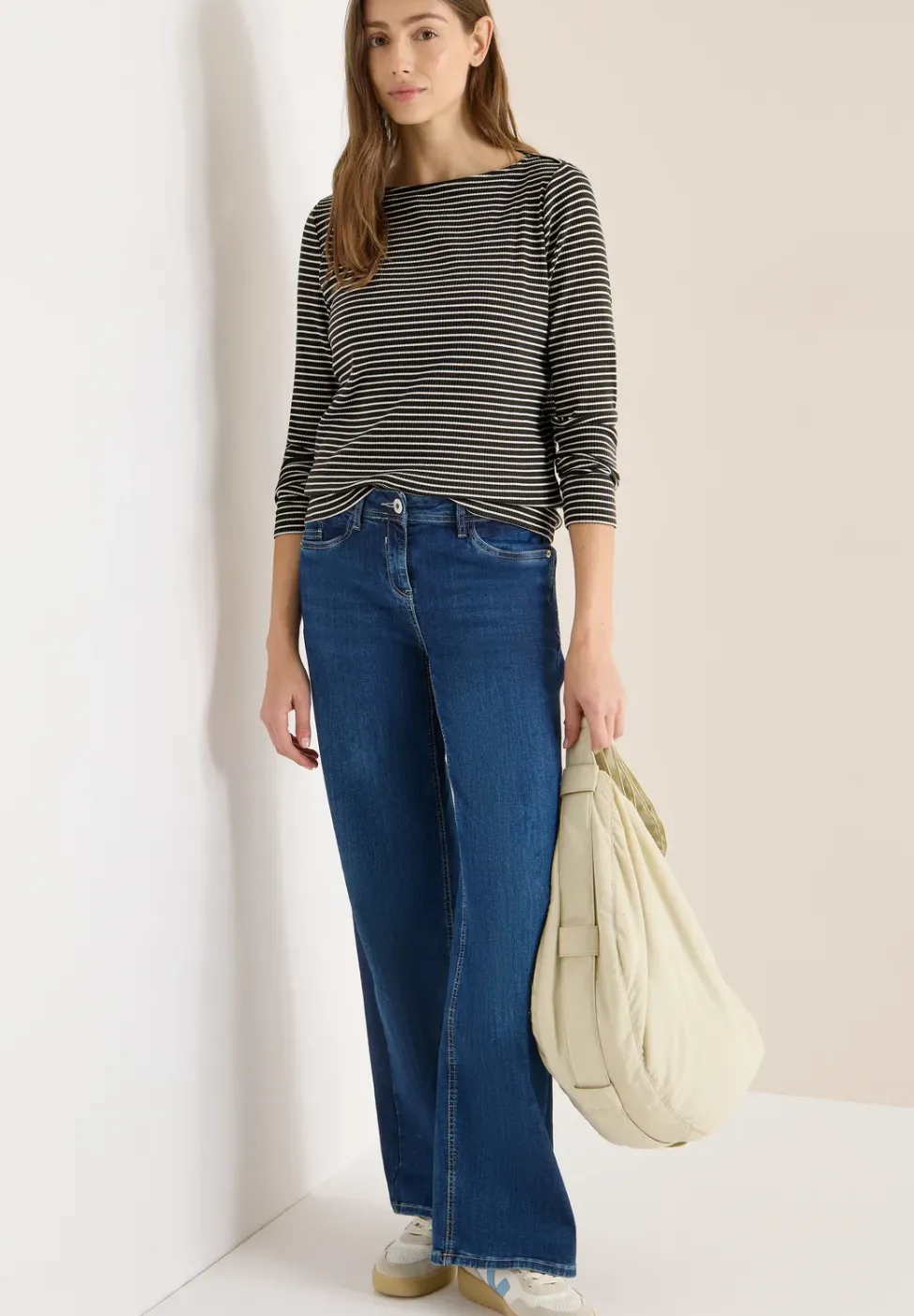 Gestreiftes Langarmshirt