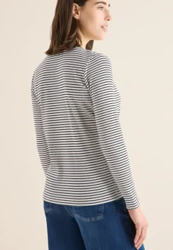 Gestreiftes Langarmshirt