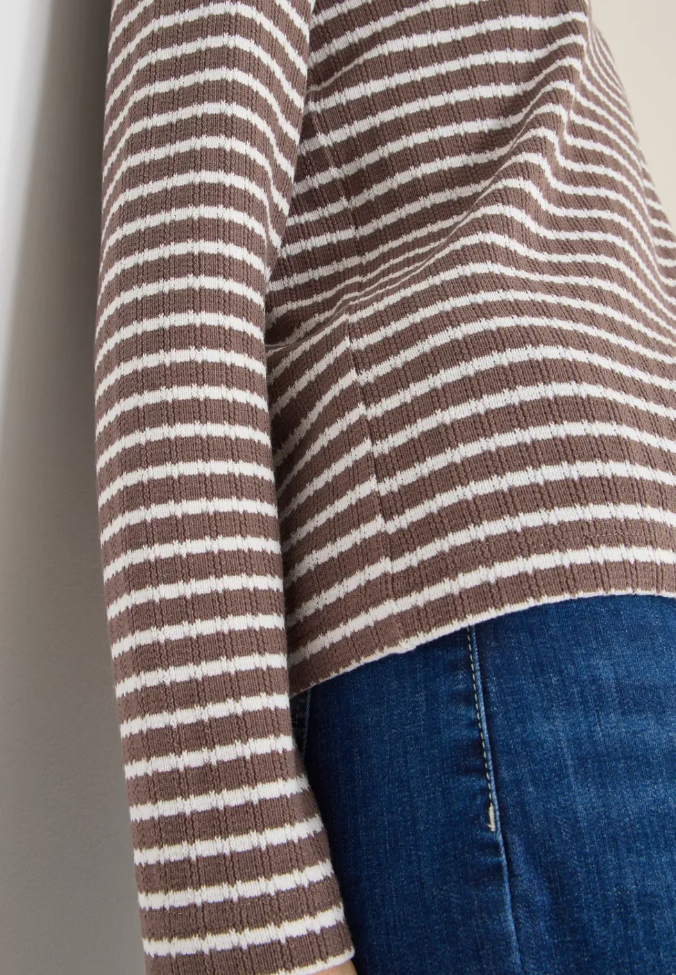 Gestreiftes Langarmshirt