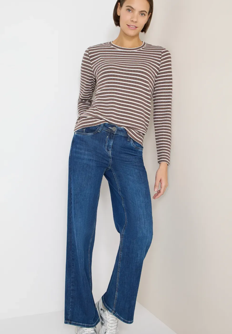 Gestreiftes Langarmshirt