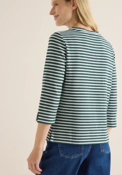 Gestreiftes Strukturshirt