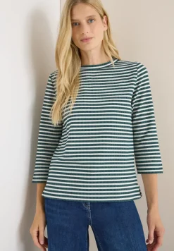 Gestreiftes Strukturshirt