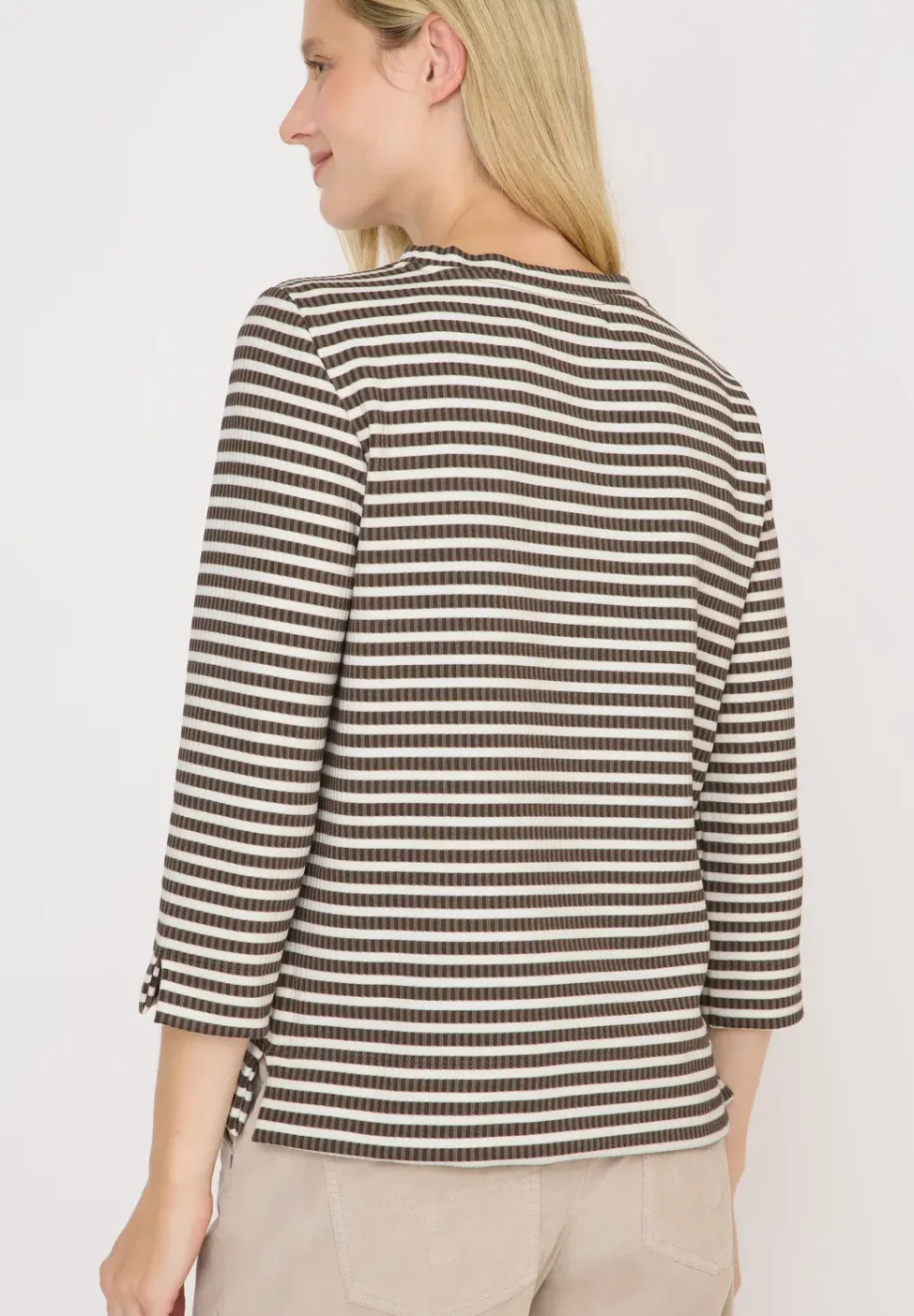 Gestreiftes Strukturshirt
