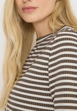 Gestreiftes Strukturshirt