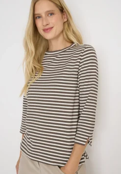 Gestreiftes Strukturshirt