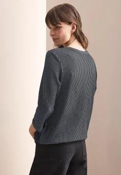 Gestreiftes Strukturshirt
