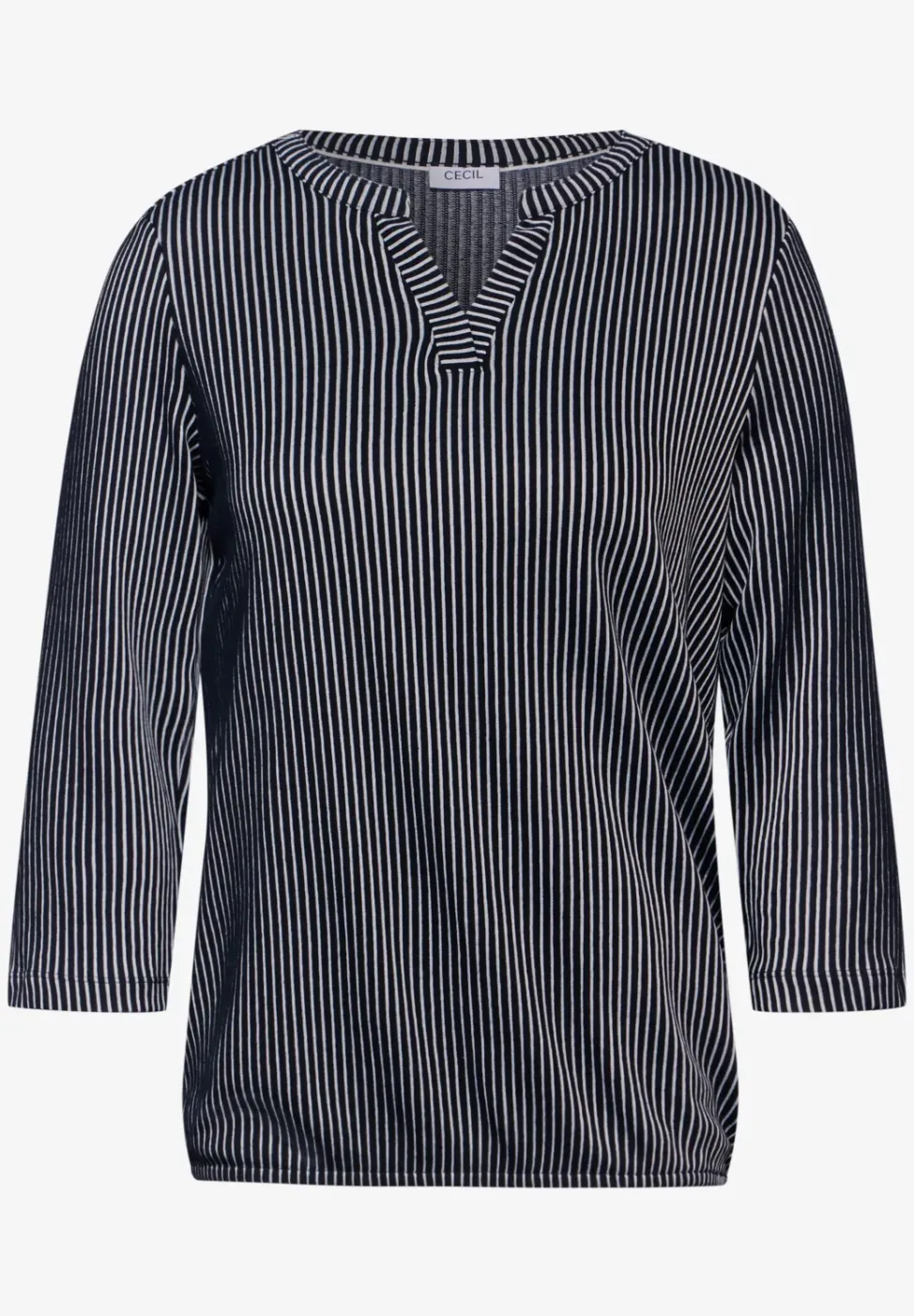 Gestreiftes Strukturshirt