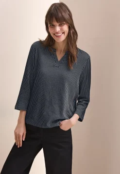 Gestreiftes Strukturshirt