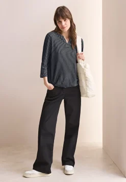 Gestreiftes Strukturshirt