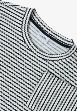 Gestreiftes Strukturshirt