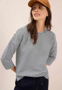Gestreiftes Strukturshirt