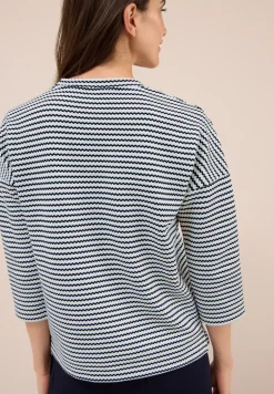 Gestreiftes Strukturshirt