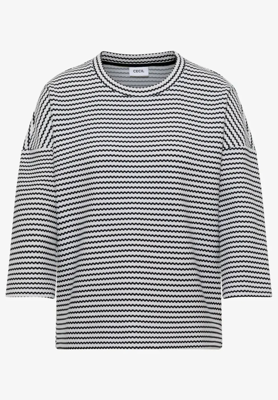 Gestreiftes Strukturshirt