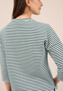 Gestreiftes Strukturshirt