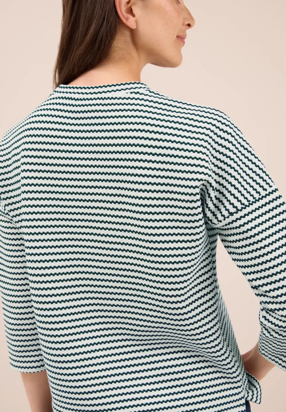 Gestreiftes Strukturshirt