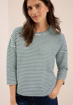 Gestreiftes Strukturshirt