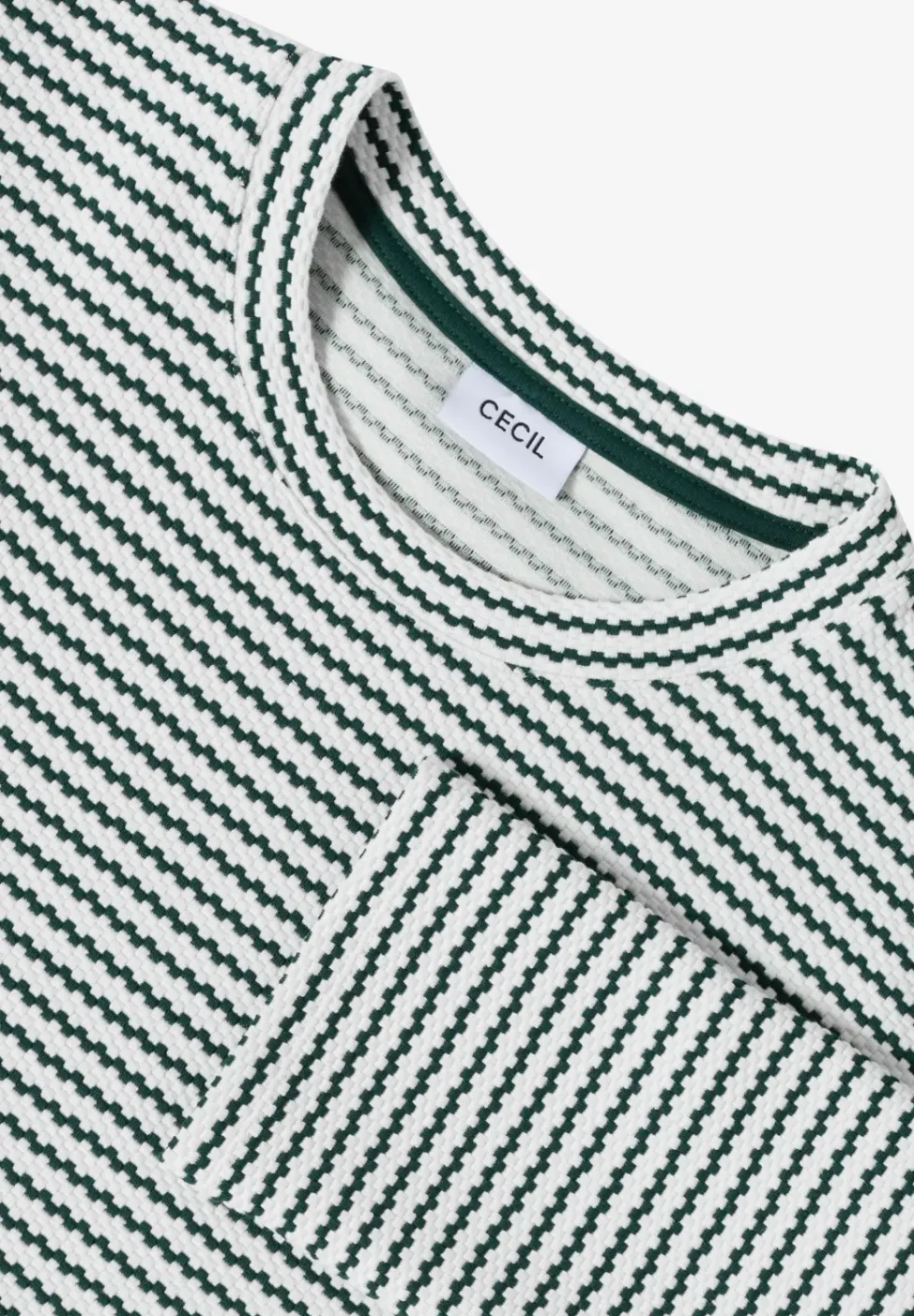 Gestreiftes Strukturshirt