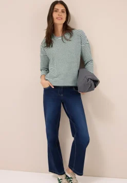 Gestreiftes Strukturshirt
