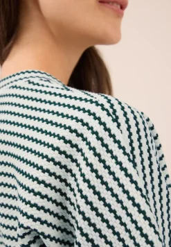 Gestreiftes Strukturshirt