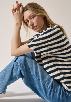 Gestreiftes Strukturshirt