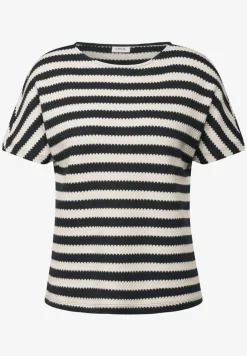 Gestreiftes Strukturshirt