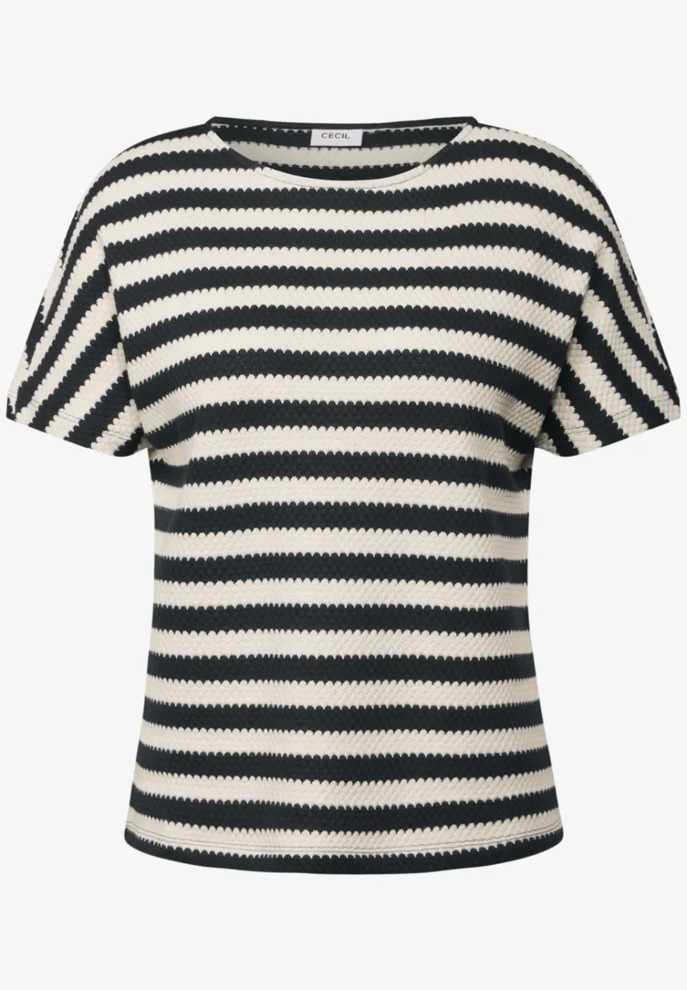 Gestreiftes Strukturshirt