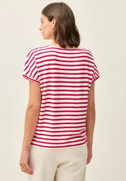 Gestreiftes Strukturshirt