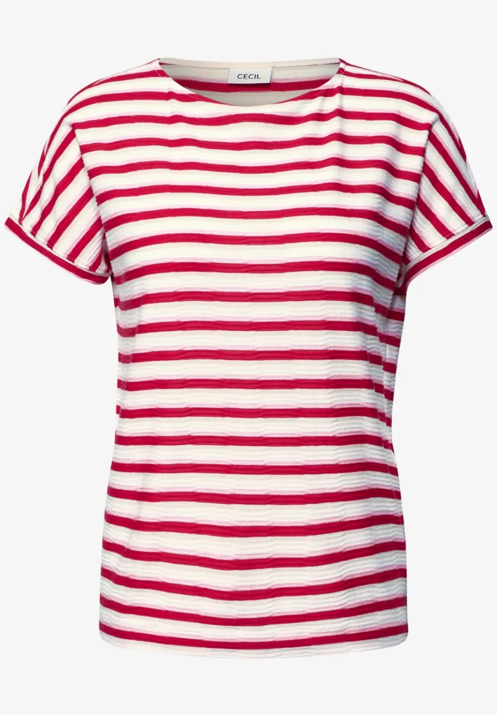 Gestreiftes Strukturshirt