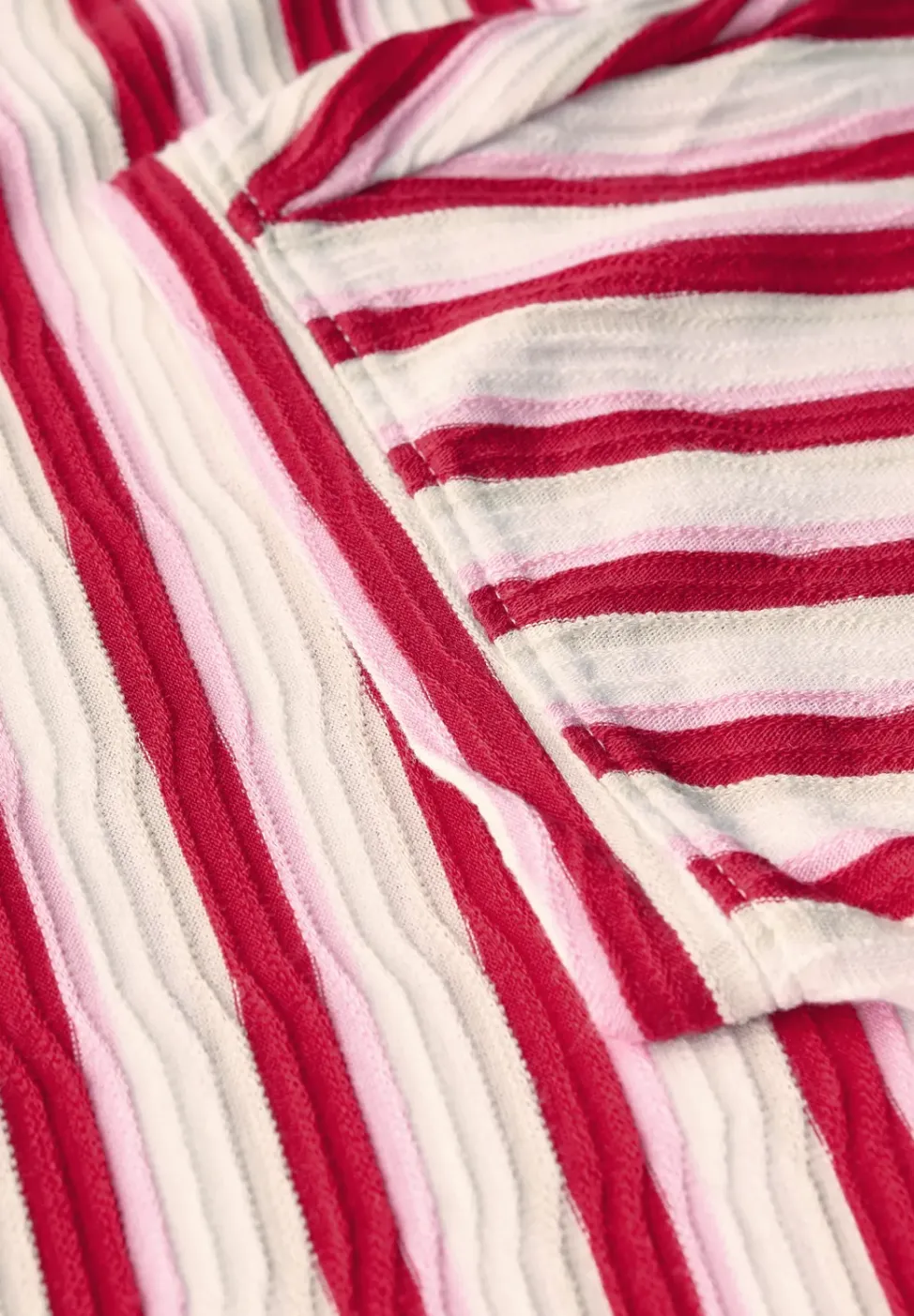 Gestreiftes Strukturshirt