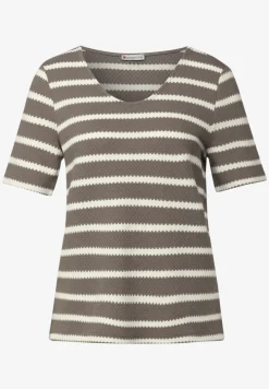 Gestreiftes Strukturshirt
