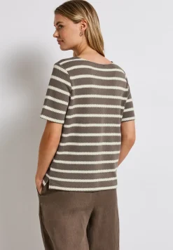 Gestreiftes Strukturshirt
