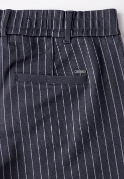 Gestreifte Wide Leg Hose