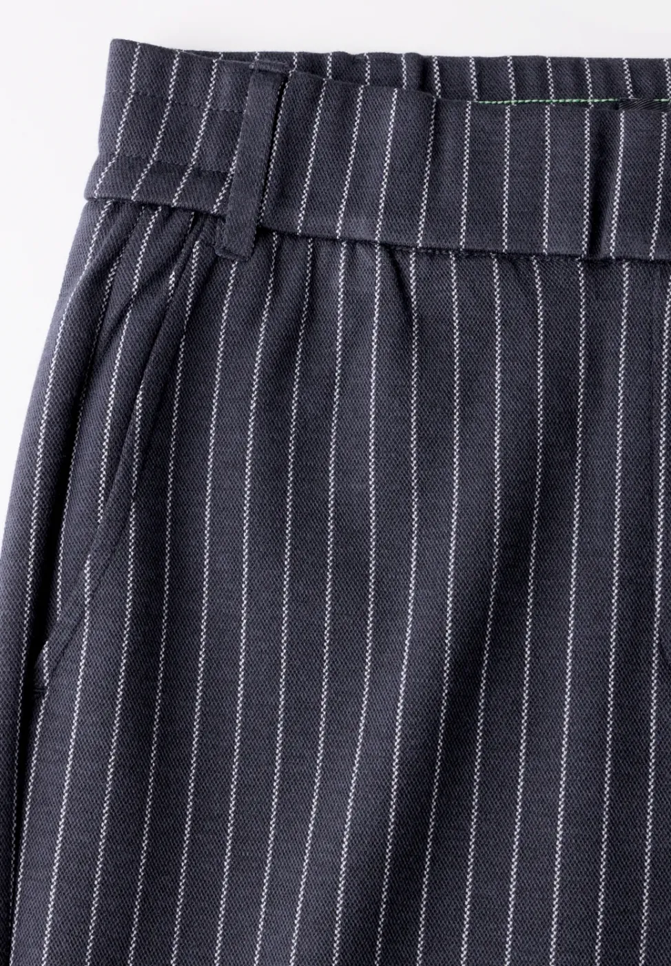 Gestreifte Wide Leg Hose