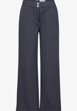 Gestreifte Wide Leg Hose