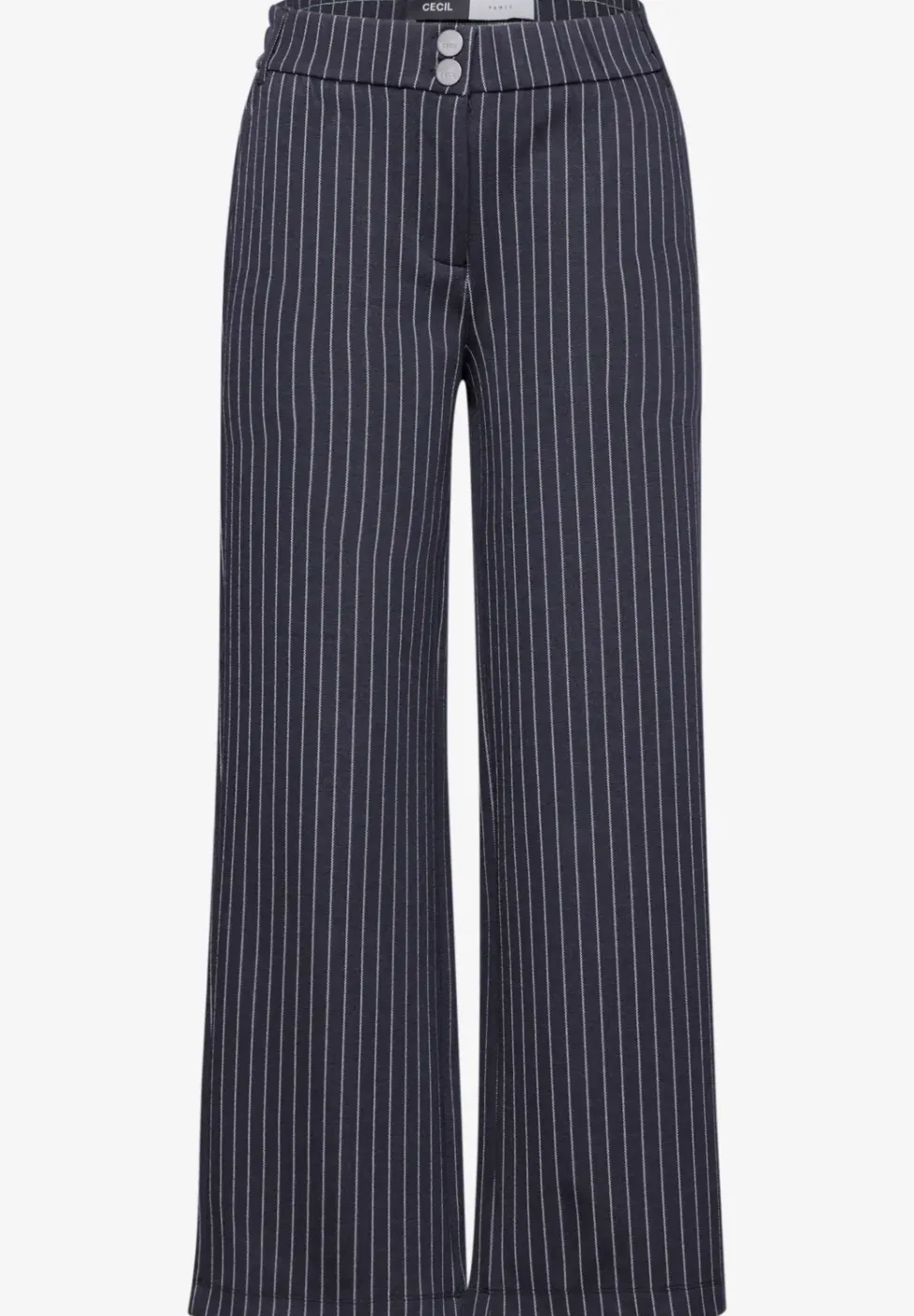 Gestreifte Wide Leg Hose
