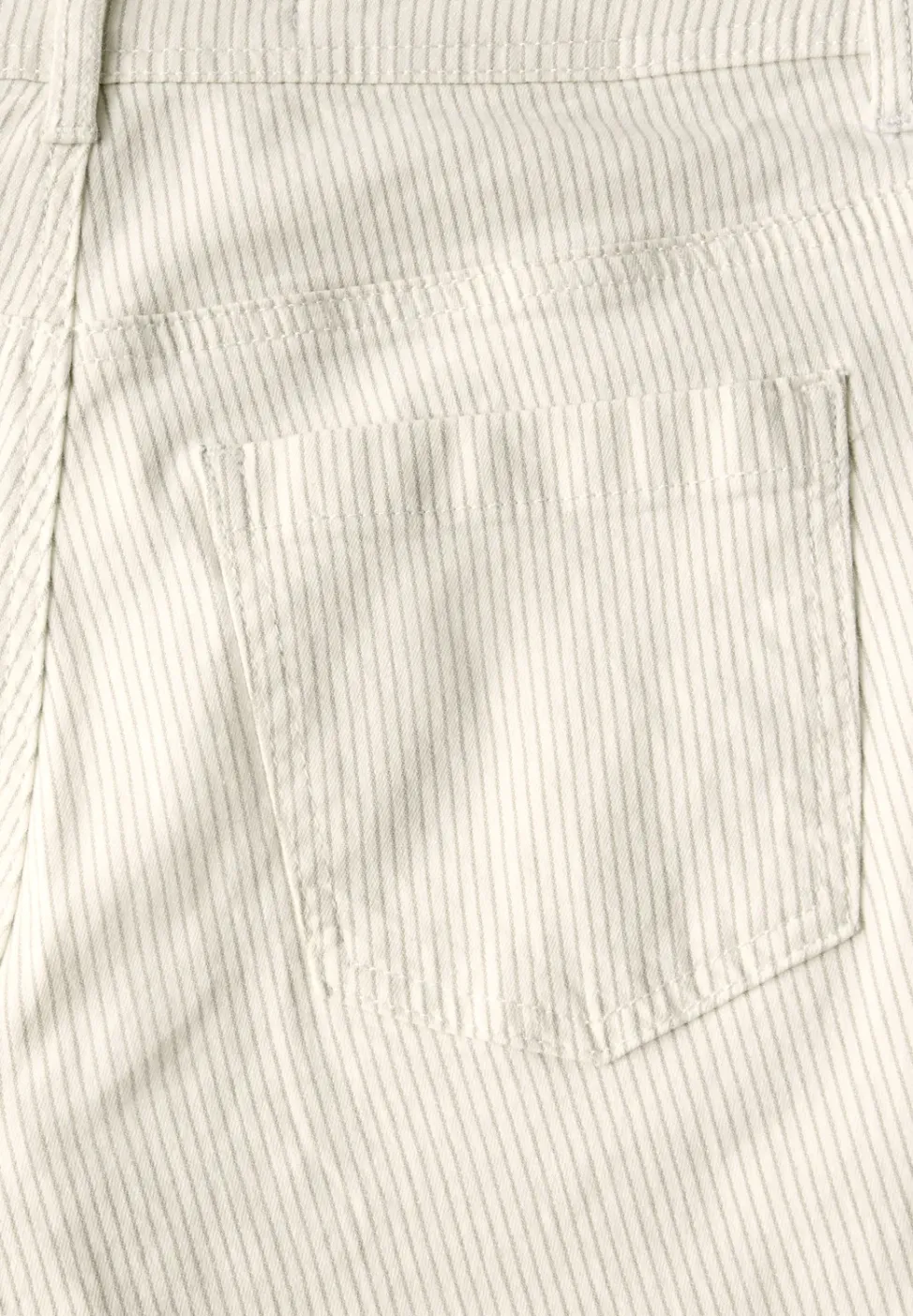 Gestreifte Wide Leg Hose