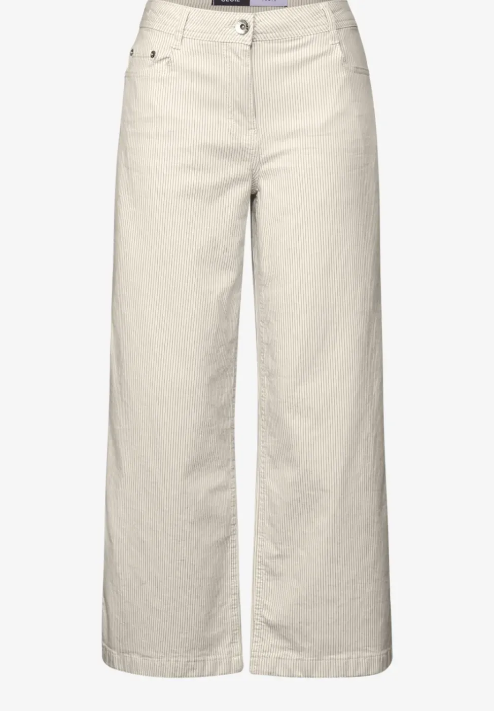 Gestreifte Wide Leg Hose