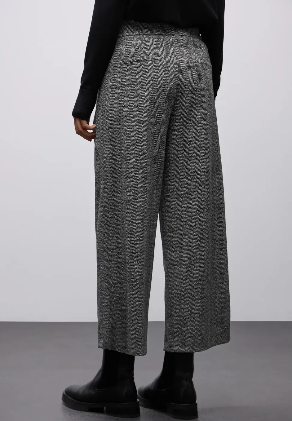 Glitzernde Wide Leg Hose
