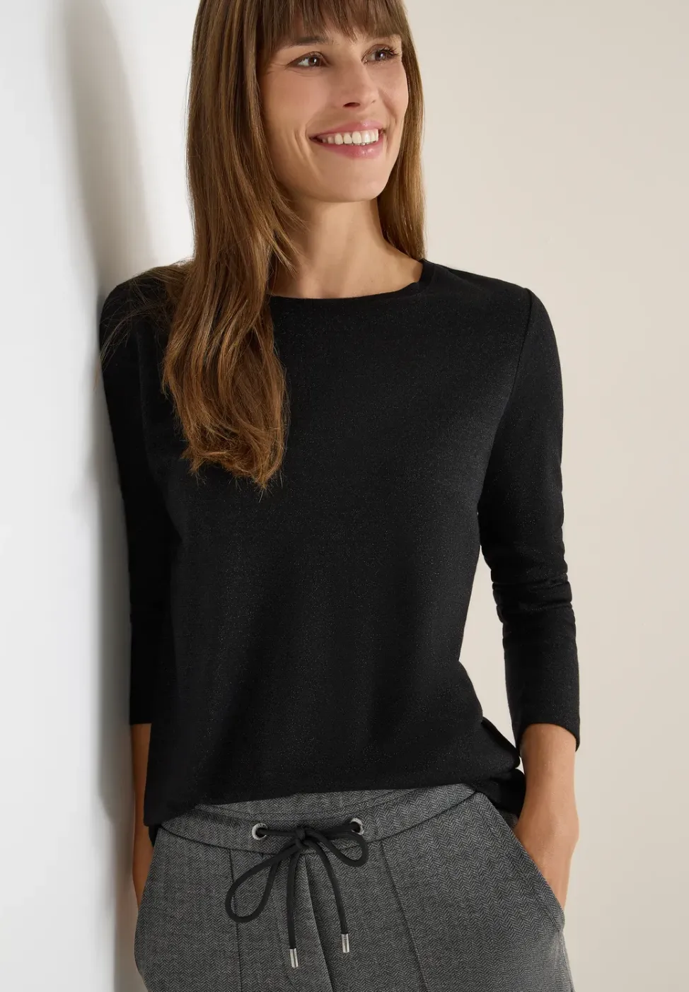 Glitzerndes Jersey Shirt