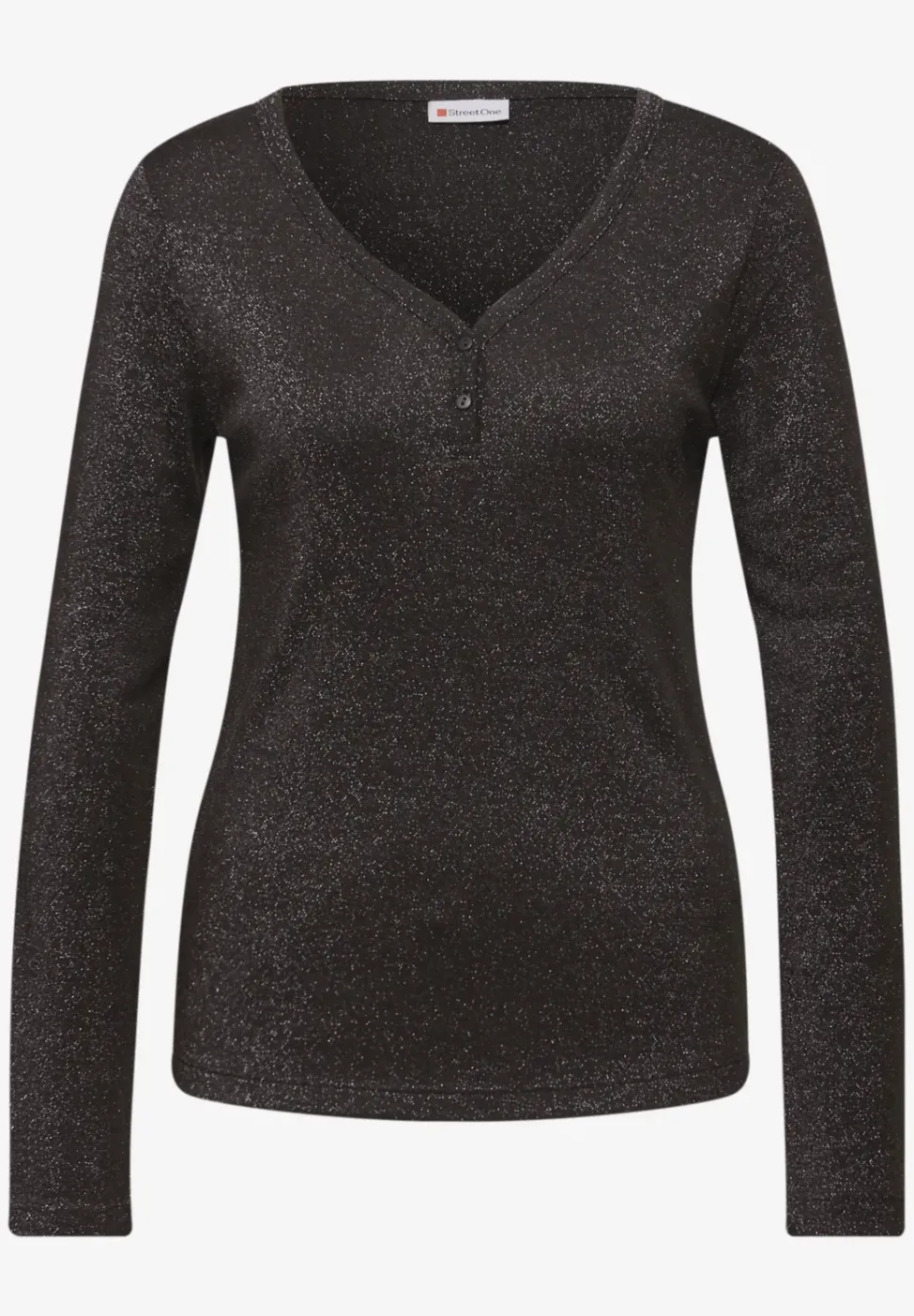 Glitzerndes Langarmshirt