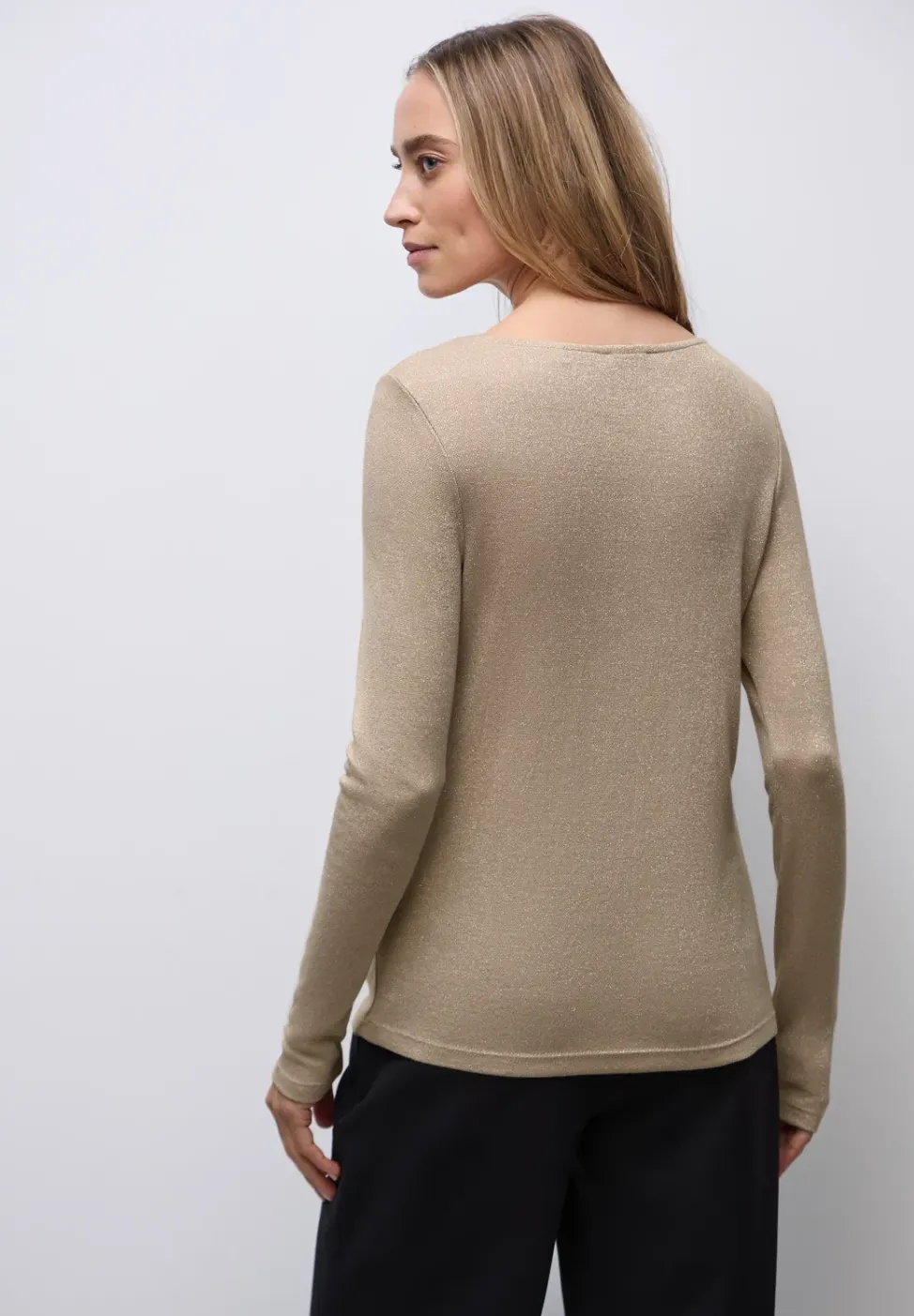 Glitzerndes Langarmshirt
