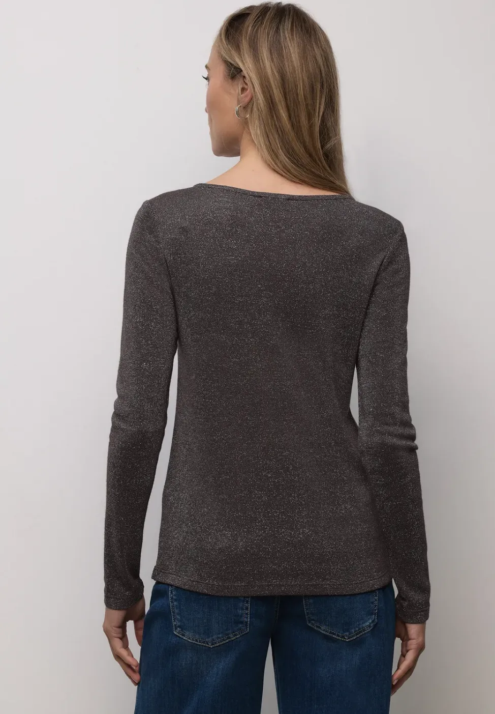 Glitzerndes Langarmshirt