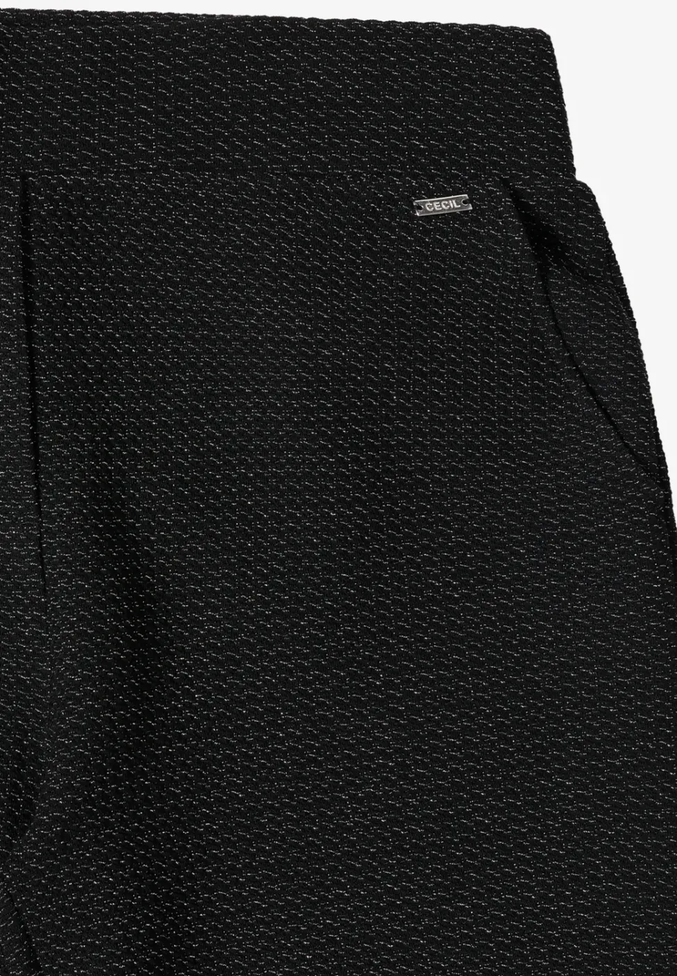 Glitzernde Wide Leg Hose