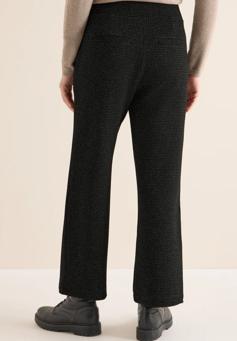 Glitzernde Wide Leg Hose